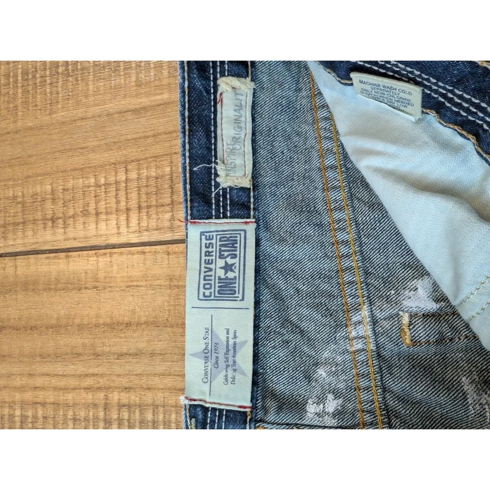 P1 Converse Jeans Men's Size W34 L32 100% Cotton Straight Leg Blue Denim‎